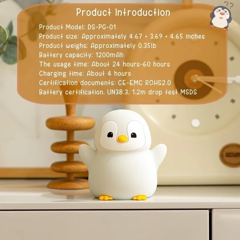 Détails de la lampe Pingouin