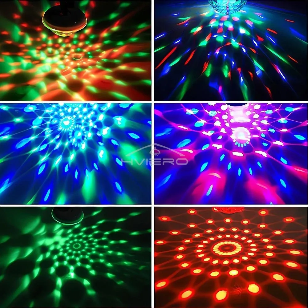 Mini lampe d'ambiance LED USB à effet disco RGB 3