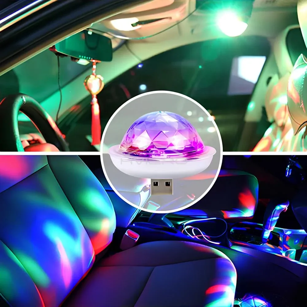 Mini lampe d'ambiance LED USB à effet disco RGB 2
