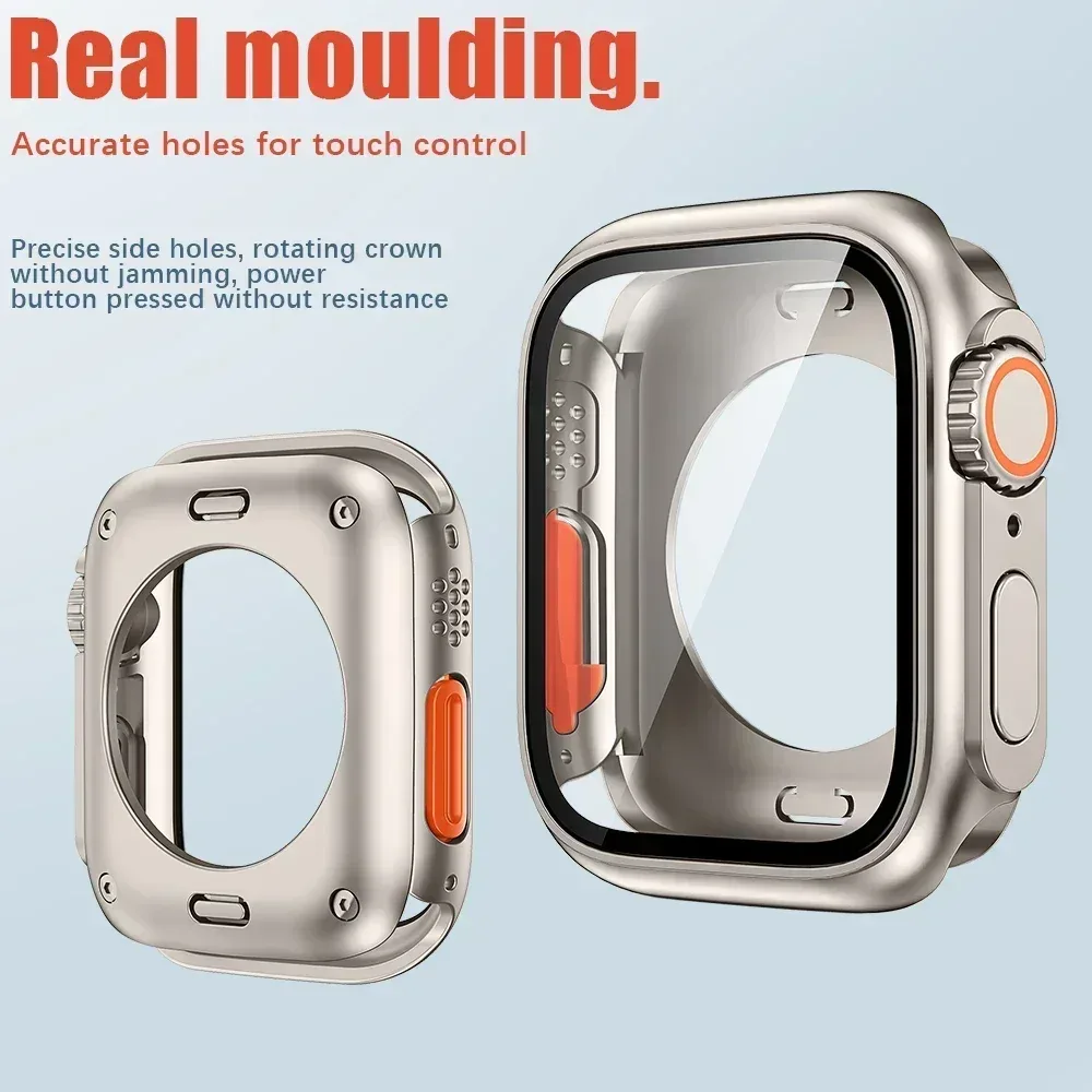 Coque de protection intégrale 360° avec verre trempé pour Apple Watch (44/45 mm) - Style Ultra - Image 2
