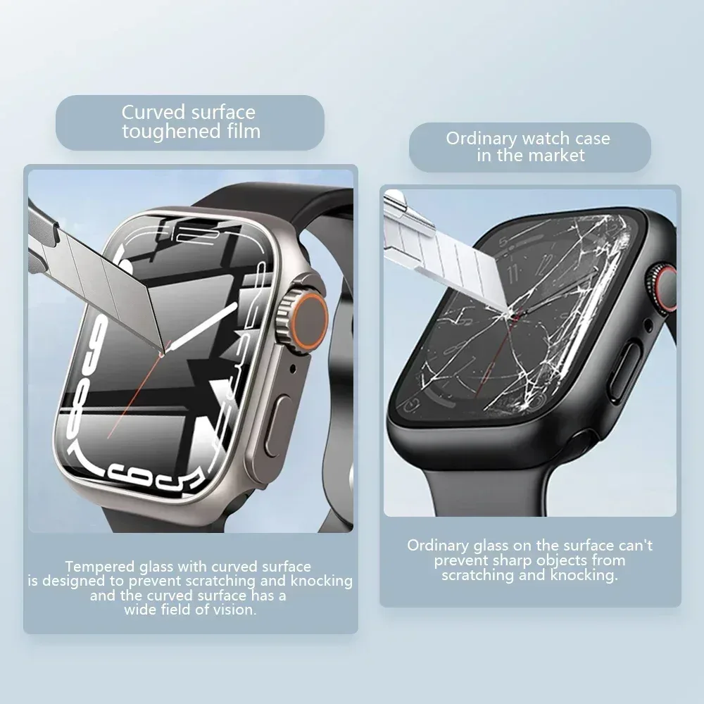 Coque de protection intégrale 360° avec verre trempé pour Apple Watch (44/45 mm) - Style Ultra - Image 6