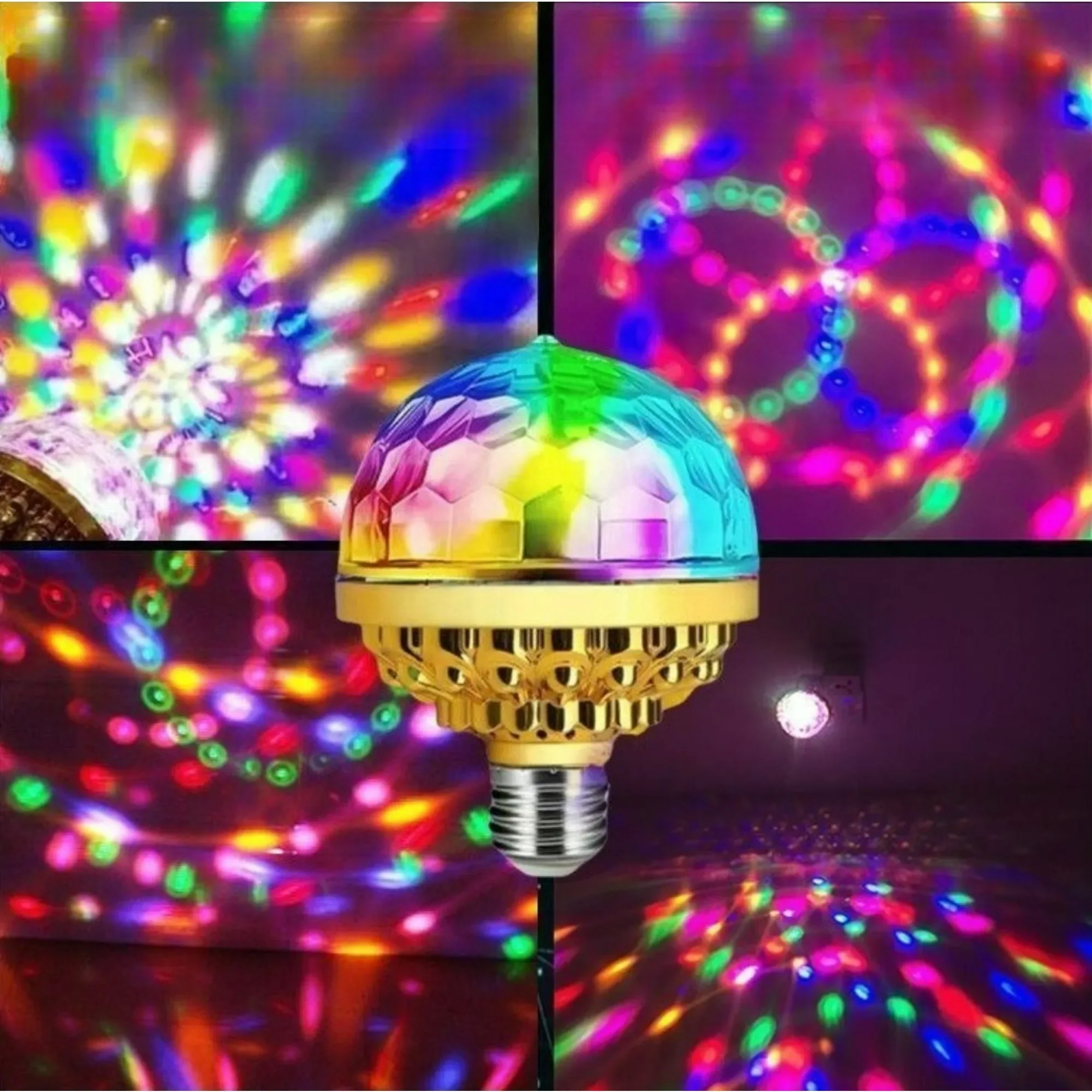 Mini Boule Magique LED Rotative 360° avec Prise USB - Éclairage d'Ambiance DJ et Disco 6