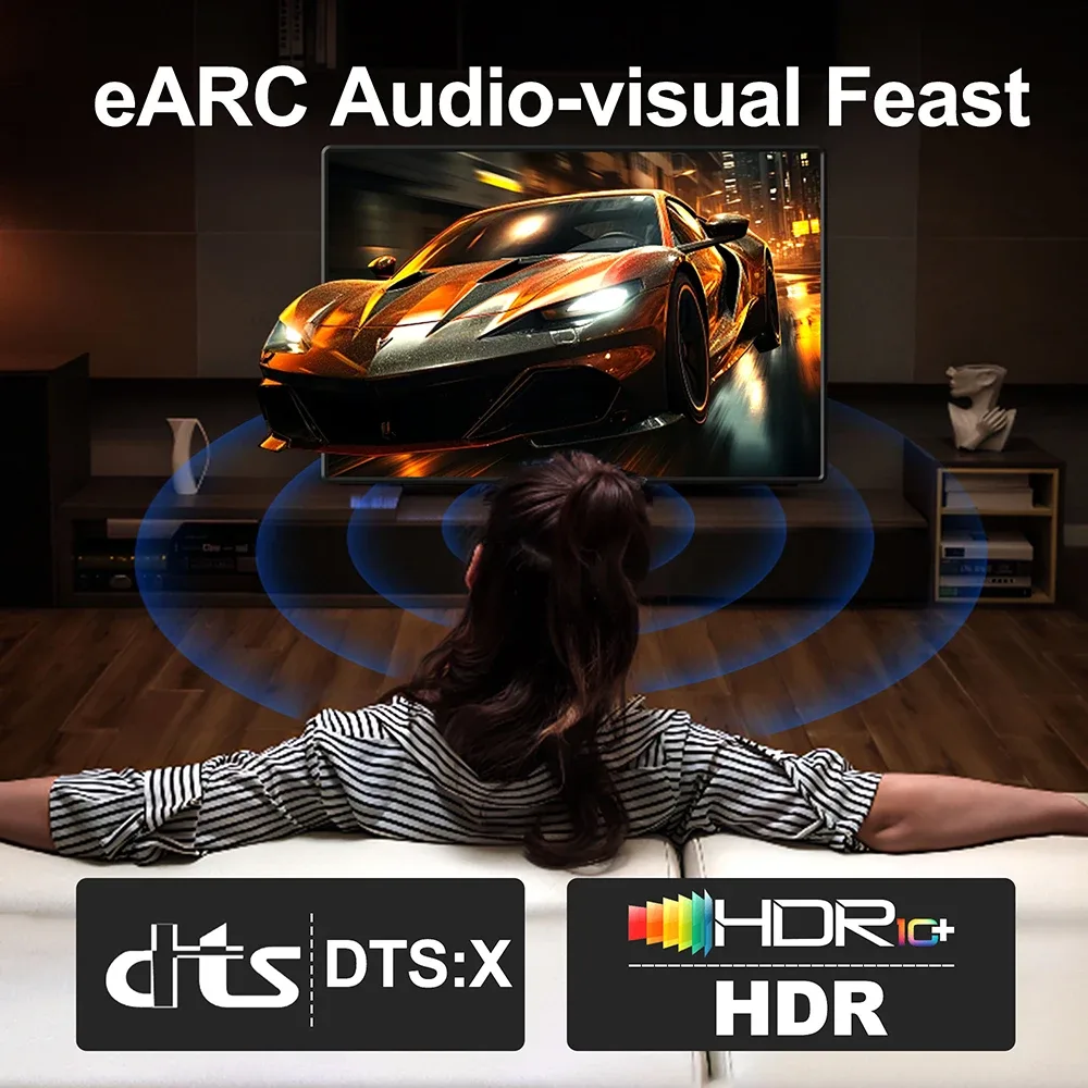 Câble HDMI 2.2 Ultra Haute Vitesse 96 Gbps - 16K@60Hz, 12K@120Hz, 8K@240Hz - HDR & eARC - Image 2