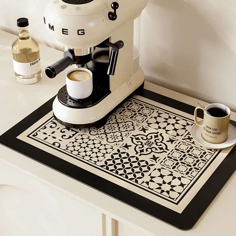 Tapis d'égouttage de vaisselle imprimé ultra-absorbant à séchage rapide - Image 2