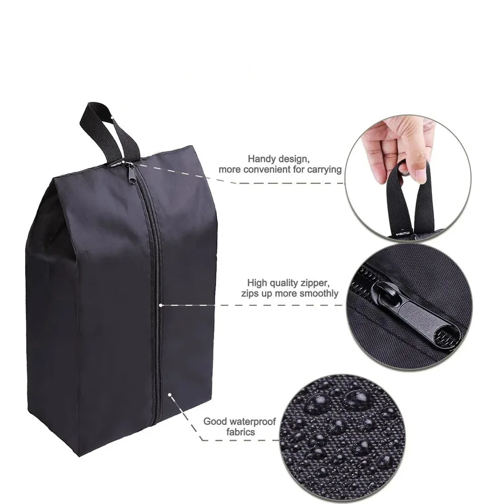 Sac à chaussures de voyage imperméable en nylon - Image 3