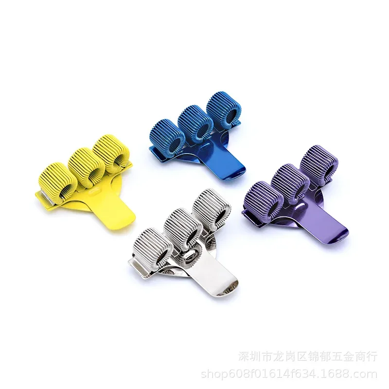 Porte-stylo métallique à ressort avec clip de poche - Image 1