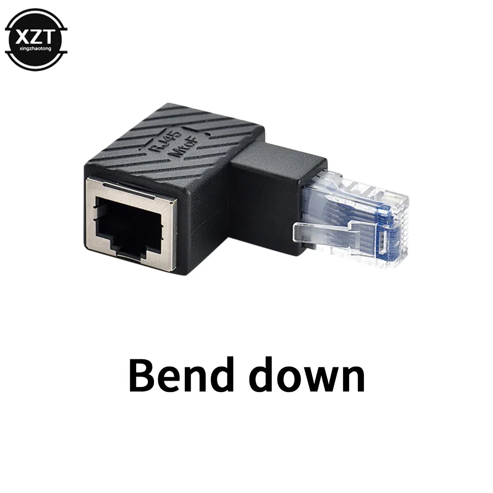 Adaptateur RJ45 Mâle vers Femelle Coudé à 90° - Cat5/Cat6 - Image 3