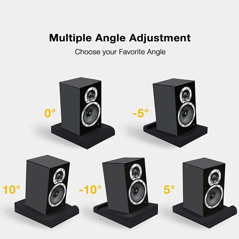 Supports d'isolation en mousse acoustique pour enceintes de monitoring, 33x27x4 cm (Lot de 2) - Image 6