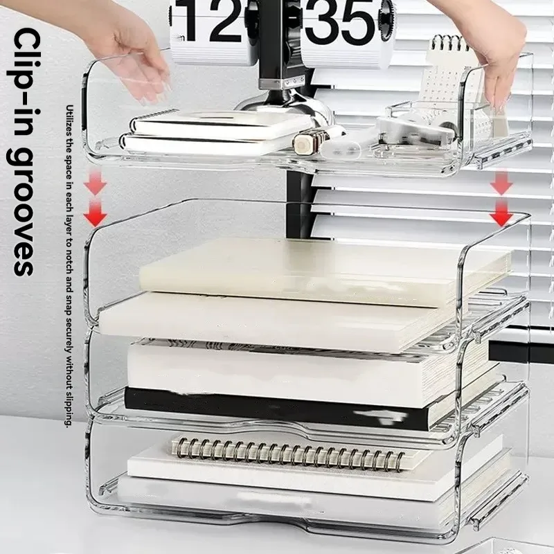 Organisateur de bureau transparent pour documents - Image 5