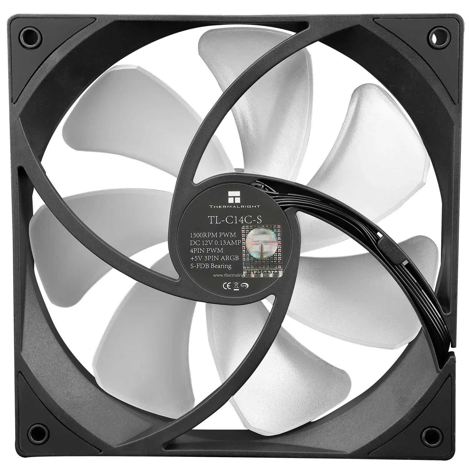 Thermalright TL-C14C-S Ventilateur de Boîtier ARGB 140 mm (1/2/3/4/5 Pièces) - Image 3