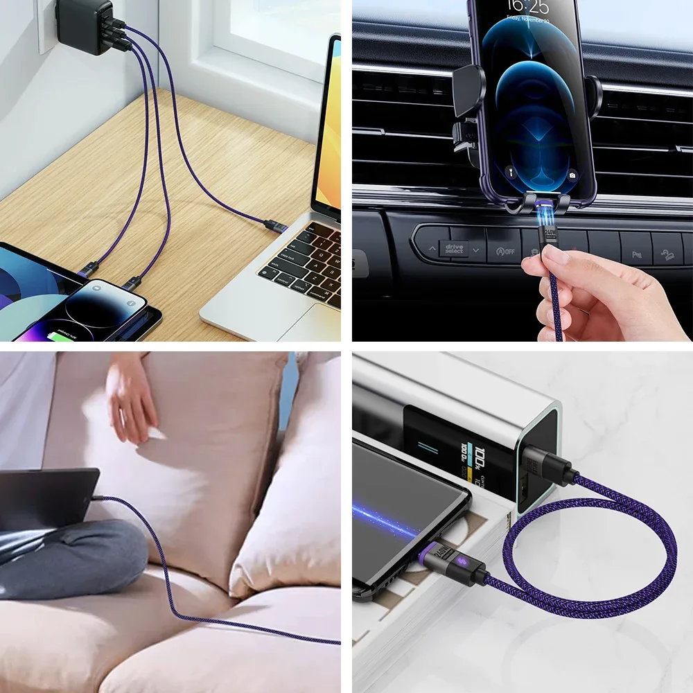 Câble de charge magnétique USB-C 5A 65W pour OnePlus et Realme GT - Image 6