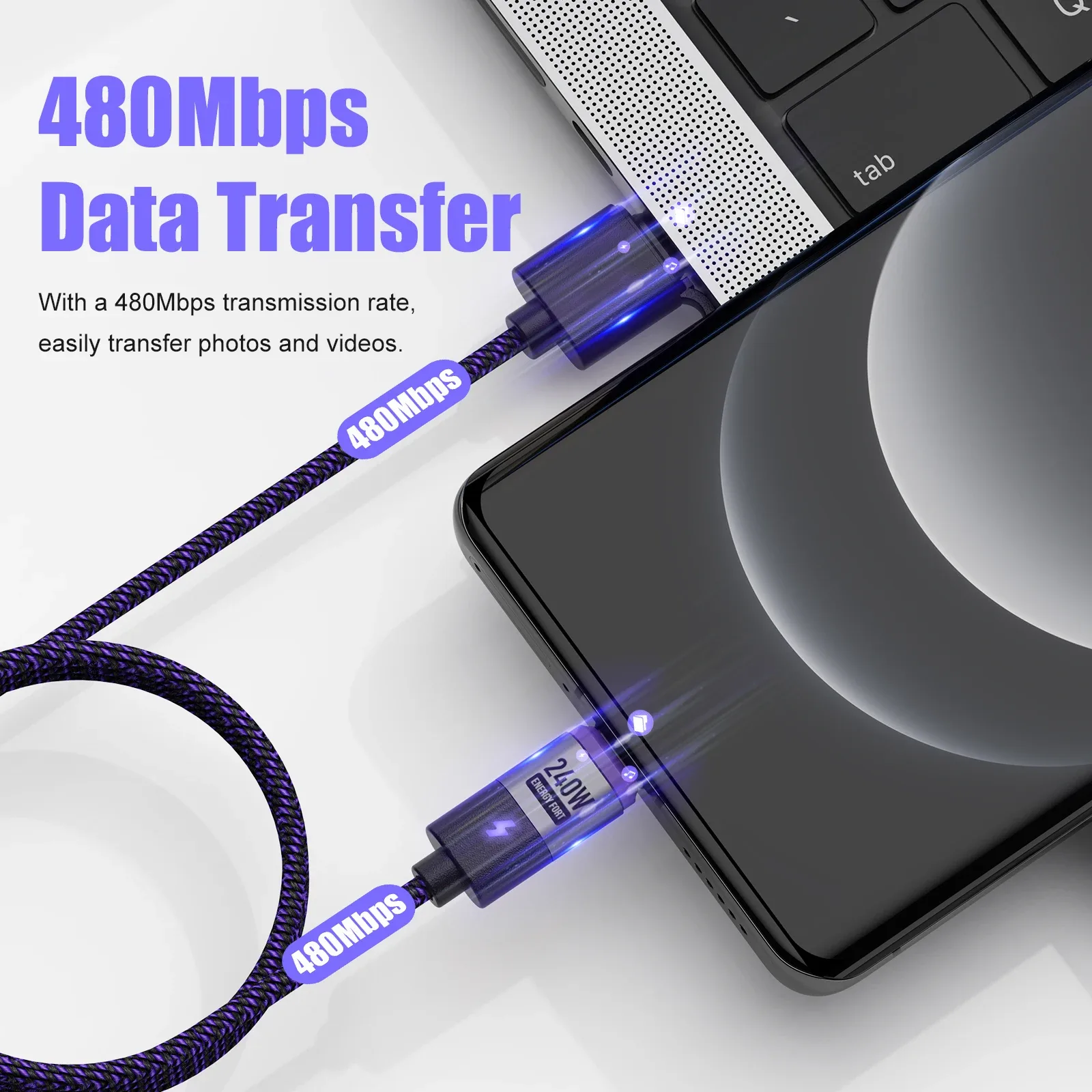Câble de charge magnétique USB-C 5A 65W pour OnePlus et Realme GT - Image 5