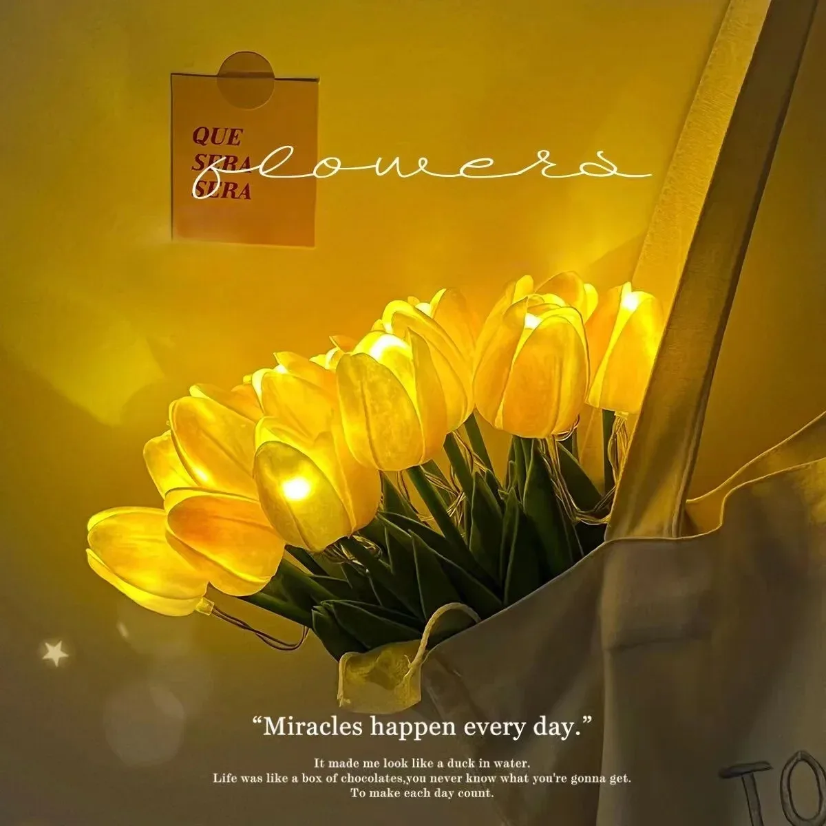Bouquet de tulipes LED