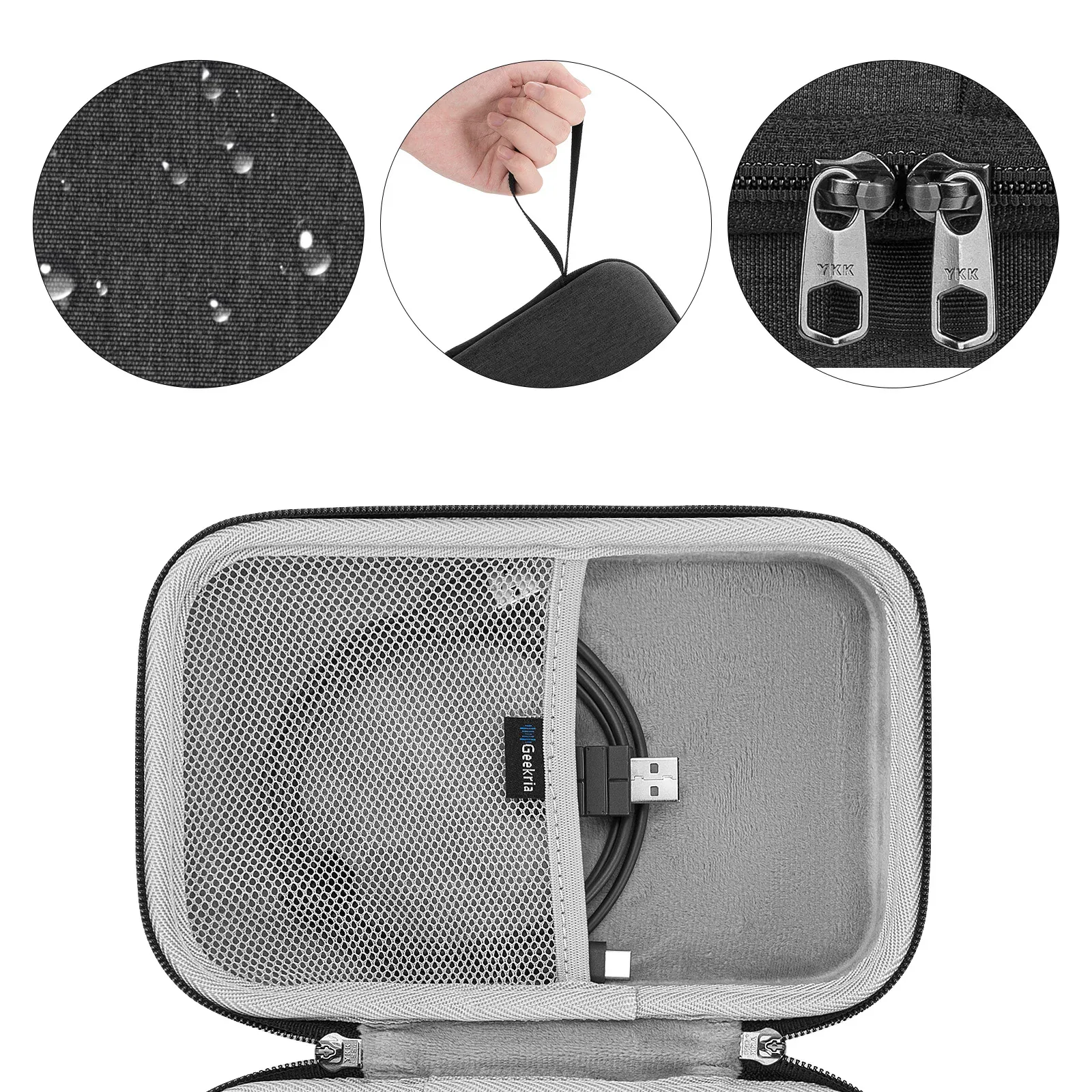 Geekria Étui de Protection pour Pavé Numérique Mécanique (18-23 touches), Housse de Transport pour Clavier Numérique Filaire ou Sans Fil (Étui uniquement) - Image 2