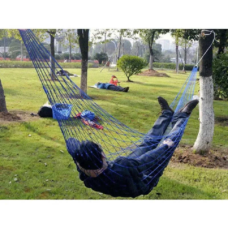 Hamac de camping en maille de nylon - Image 1