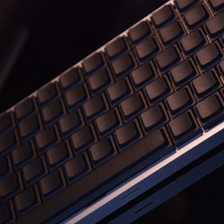 Touches de clavier PBT profil bas LAK - Thème Apple - Noires (Vierges) pour claviers mécaniques MX - Image 1