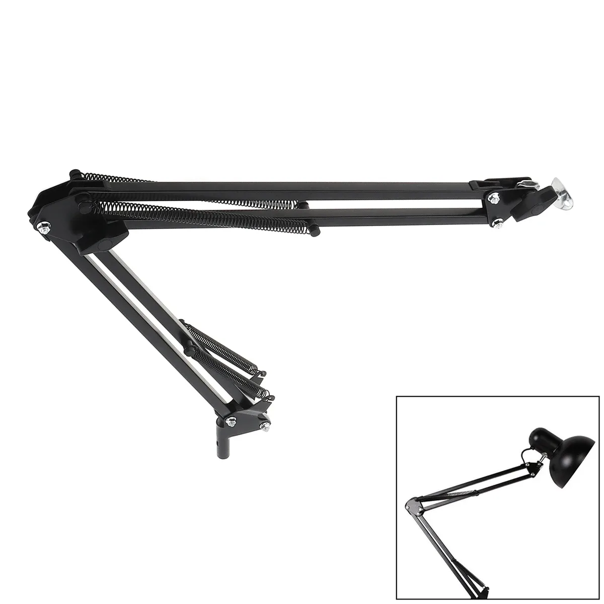 Support de bureau articulé universel en métal pour lampe et microphone - Image 6