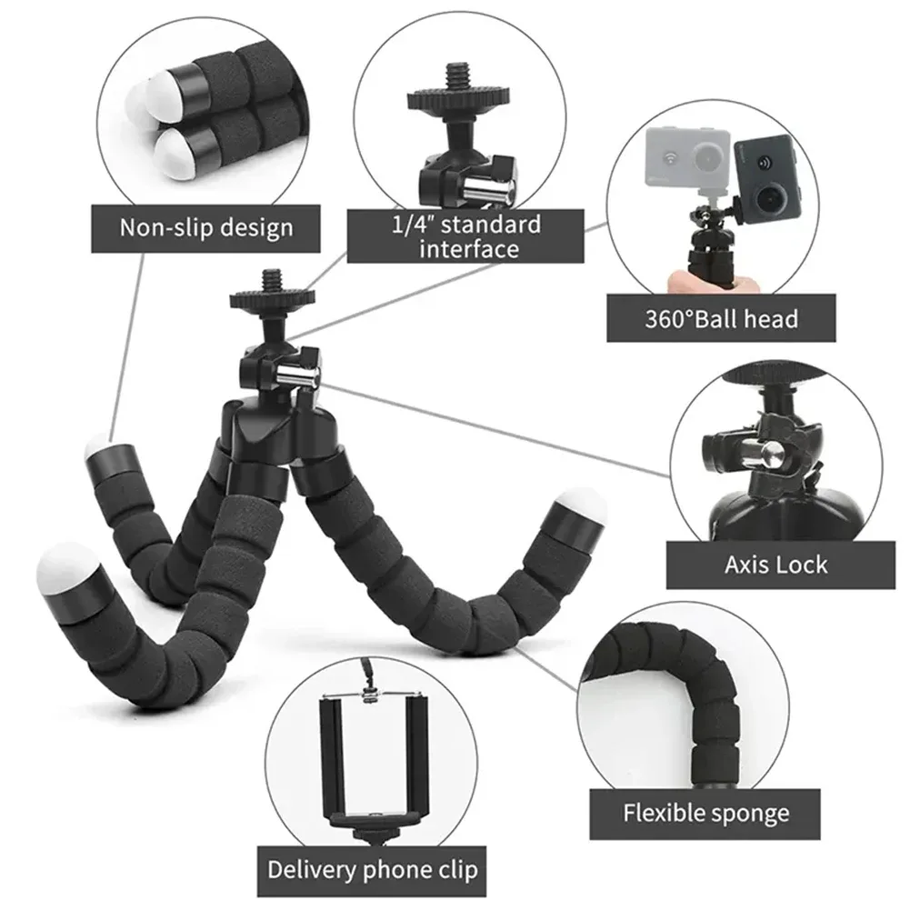 Mini trépied flexible MYOBO pour smartphone et appareil photo - Image 4