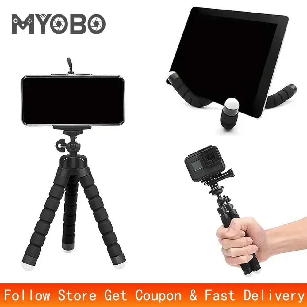 Mini trépied flexible MYOBO pour smartphone et appareil photo - Image 1