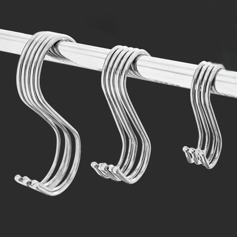 Crochets en S en acier inoxydable (Lot de 3 ou 10 pièces) - Image 2