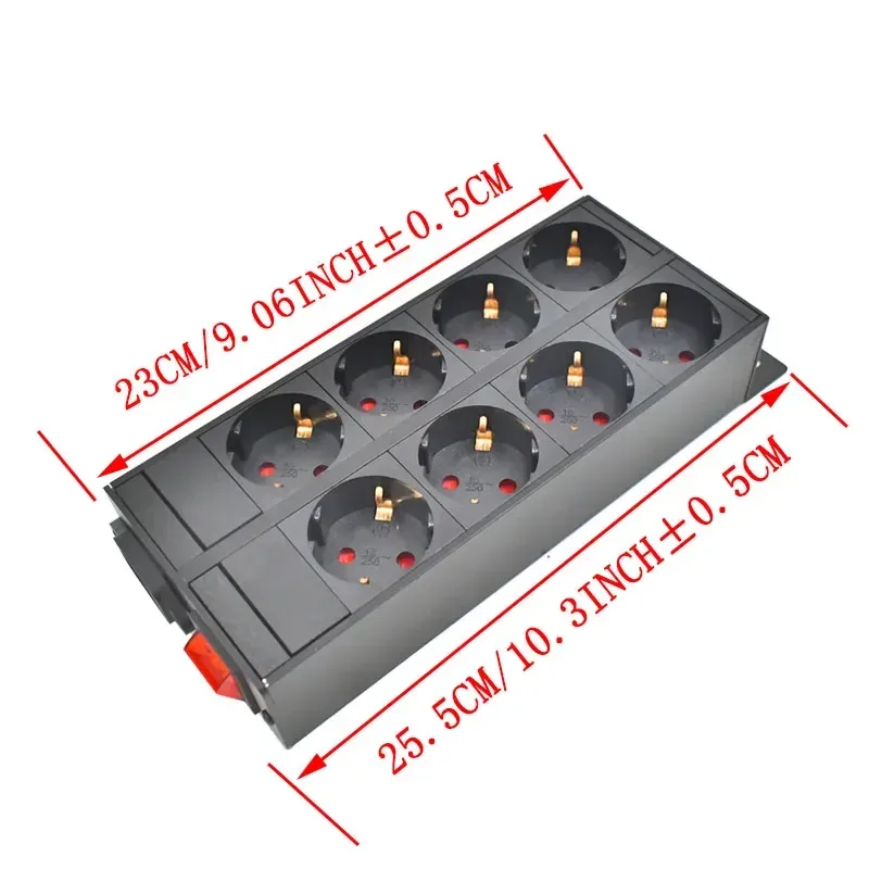 PDU - Unité de Distribution d'Énergie Rackable, Prises Schuko, Boîtier en Alliage d'Aluminium, Entrée IEC C14 24