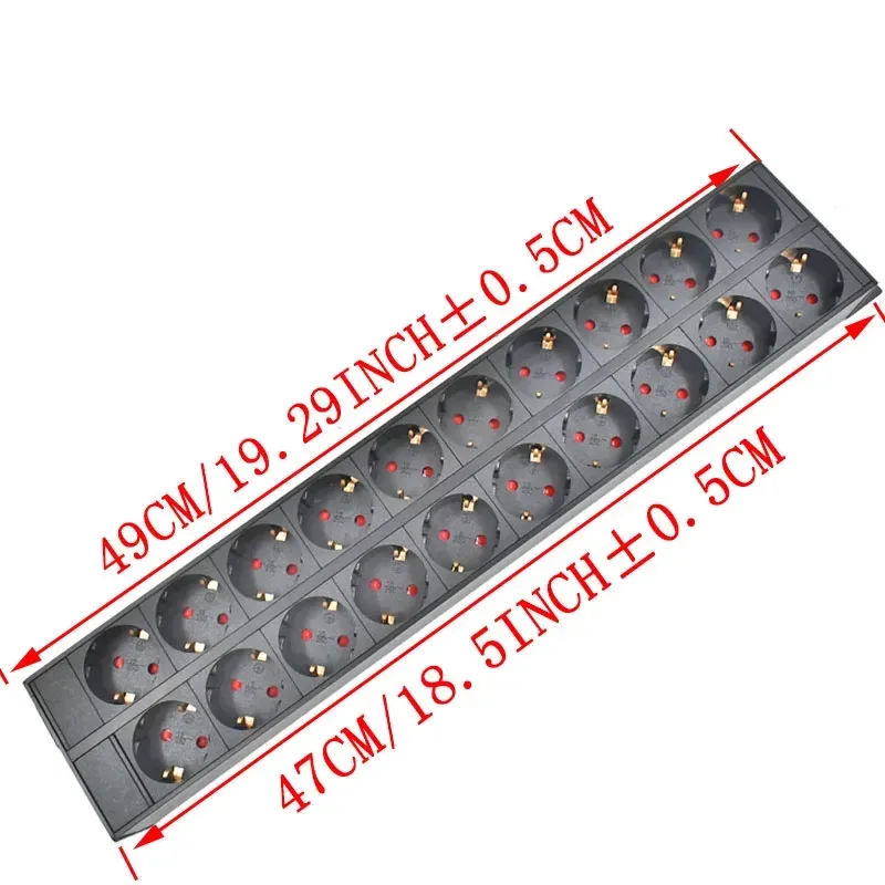 PDU - Unité de Distribution d'Énergie Rackable, Prises Schuko, Boîtier en Alliage d'Aluminium, Entrée IEC C14 17