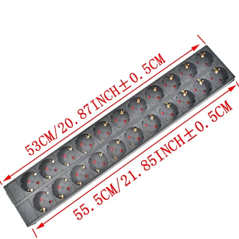 PDU - Unité de Distribution d'Énergie Rackable, Prises Schuko, Boîtier en Alliage d'Aluminium, Entrée IEC C14 18