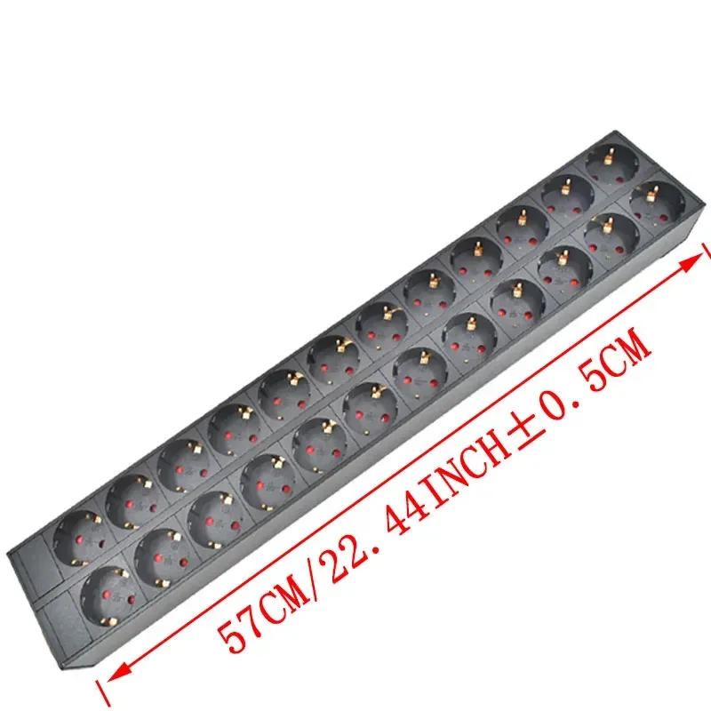 PDU - Unité de Distribution d'Énergie Rackable, Prises Schuko, Boîtier en Alliage d'Aluminium, Entrée IEC C14 21