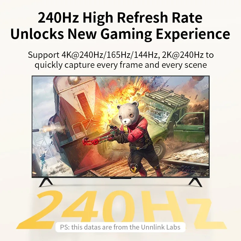 Unnlink Câble DisplayPort 1.4 vers HDMI 8K 60Hz / 4K 240Hz - Convertisseur Actif - Image 5