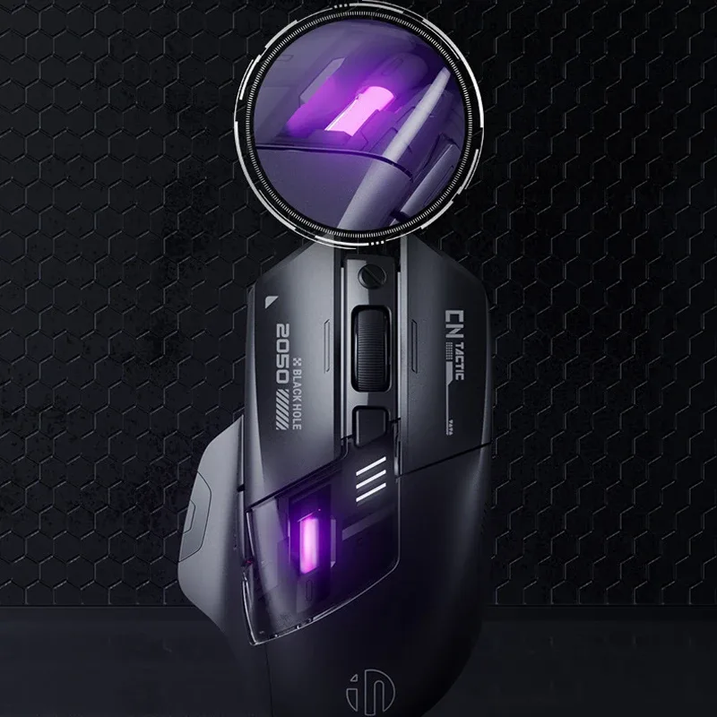 Souris de jeu sans fil Inphic A9 Explorer - Bluetooth, rechargeable et silencieuse - Image 6