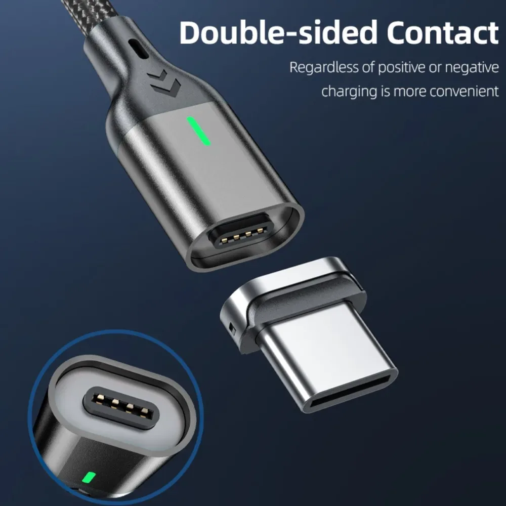 AUFU Câble de Charge Magnétique 3A - Type-C, Micro-USB et Lightning - Image 4