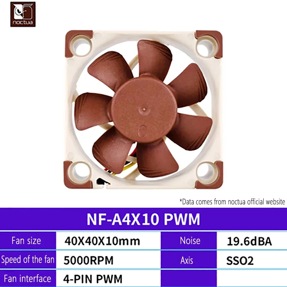 Noctua NF-A4x10 FLX - Ventilateur de boîtier silencieux 40 mm 8