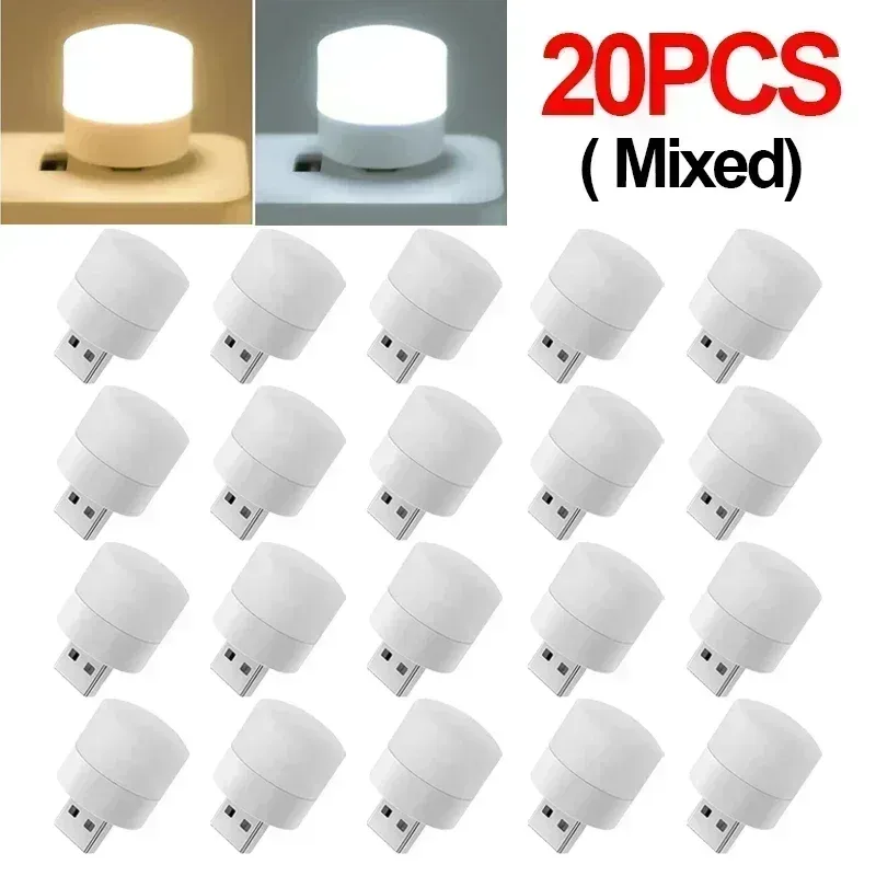 Mini Lampe de Lecture LED USB - Veilleuse Blanc Chaud avec Protection Oculaire - Image 2