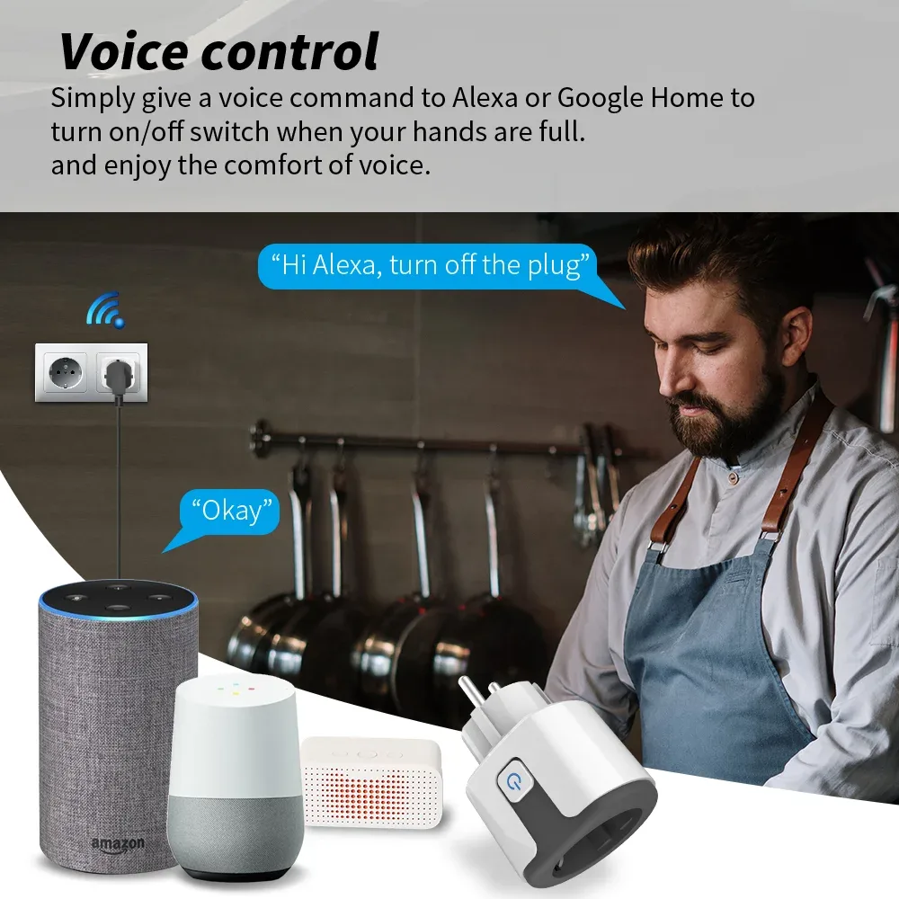 AXUS - Prise Connectée WiFi 16A EU compatible Tuya & Smart Life - Image 5