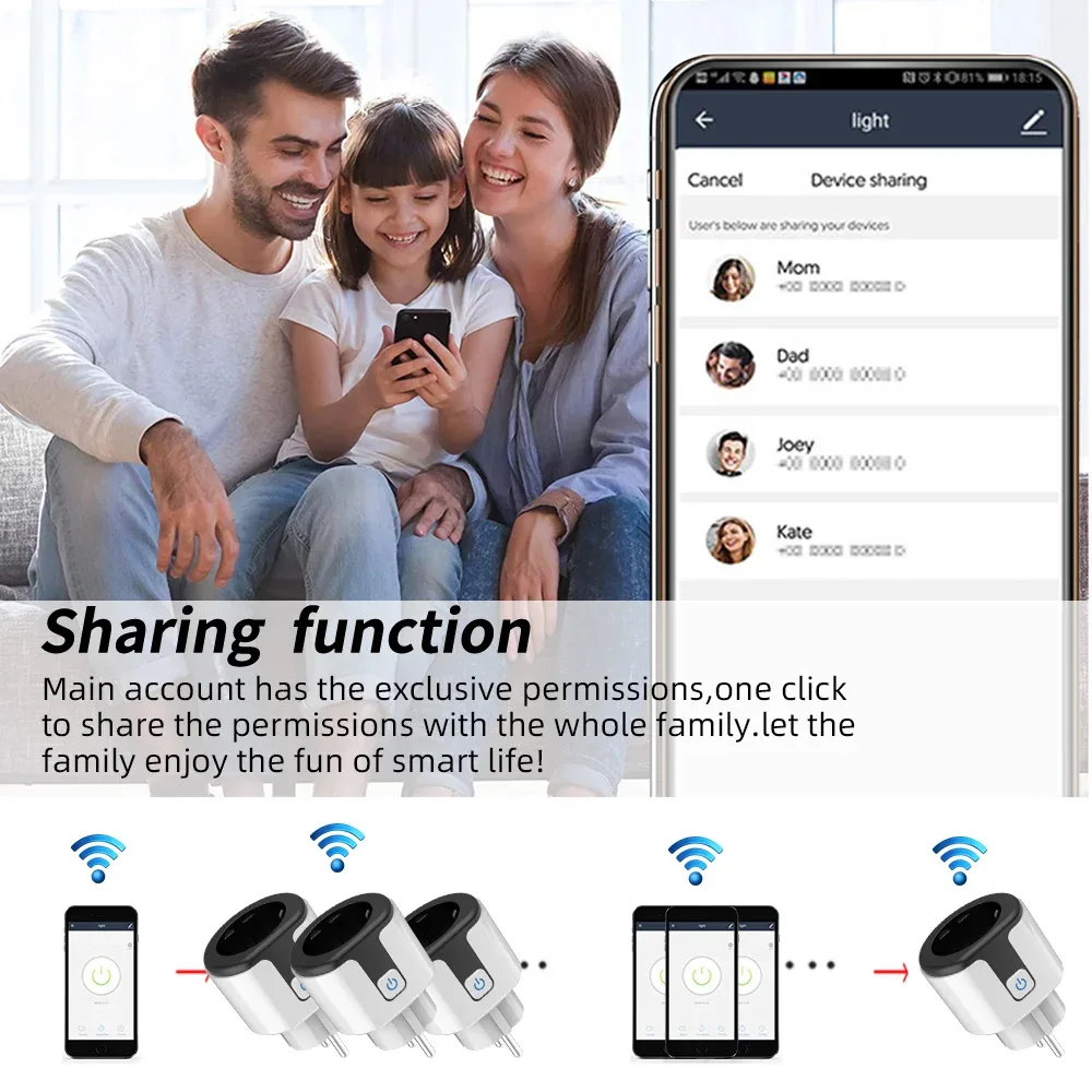 AXUS - Prise Connectée WiFi 16A EU compatible Tuya & Smart Life - Image 4