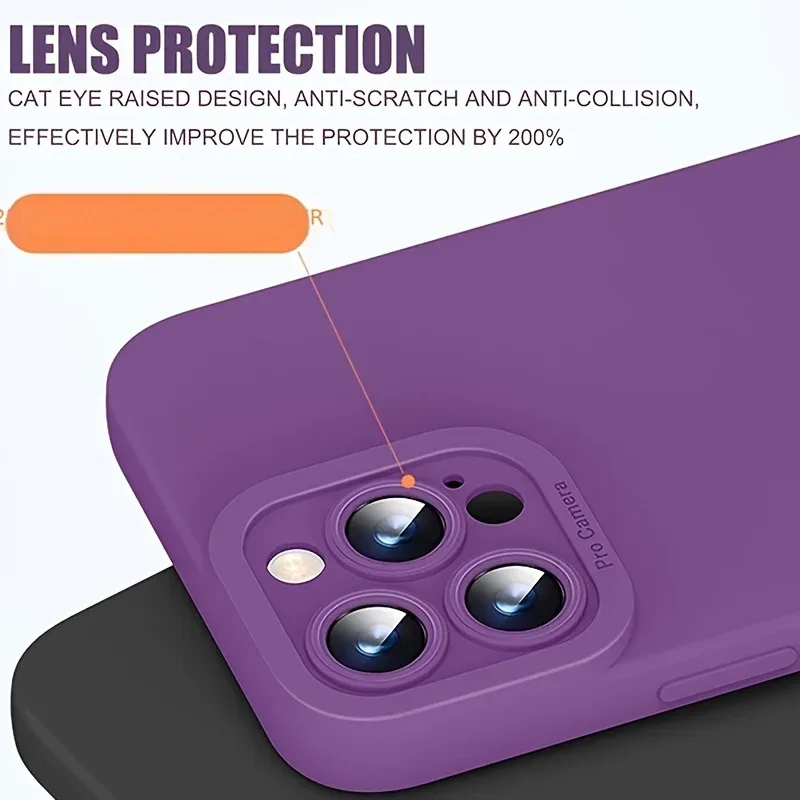 Coque en silicone liquide antichoc avec protection d'objectif pour Xiaomi POCO X7, X6, F7 Ultra, F6, F5 Pro 5