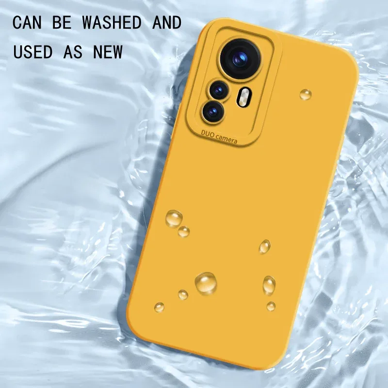 Coque en silicone liquide antichoc avec protection d'objectif pour Xiaomi POCO X7, X6, F7 Ultra, F6, F5 Pro 2