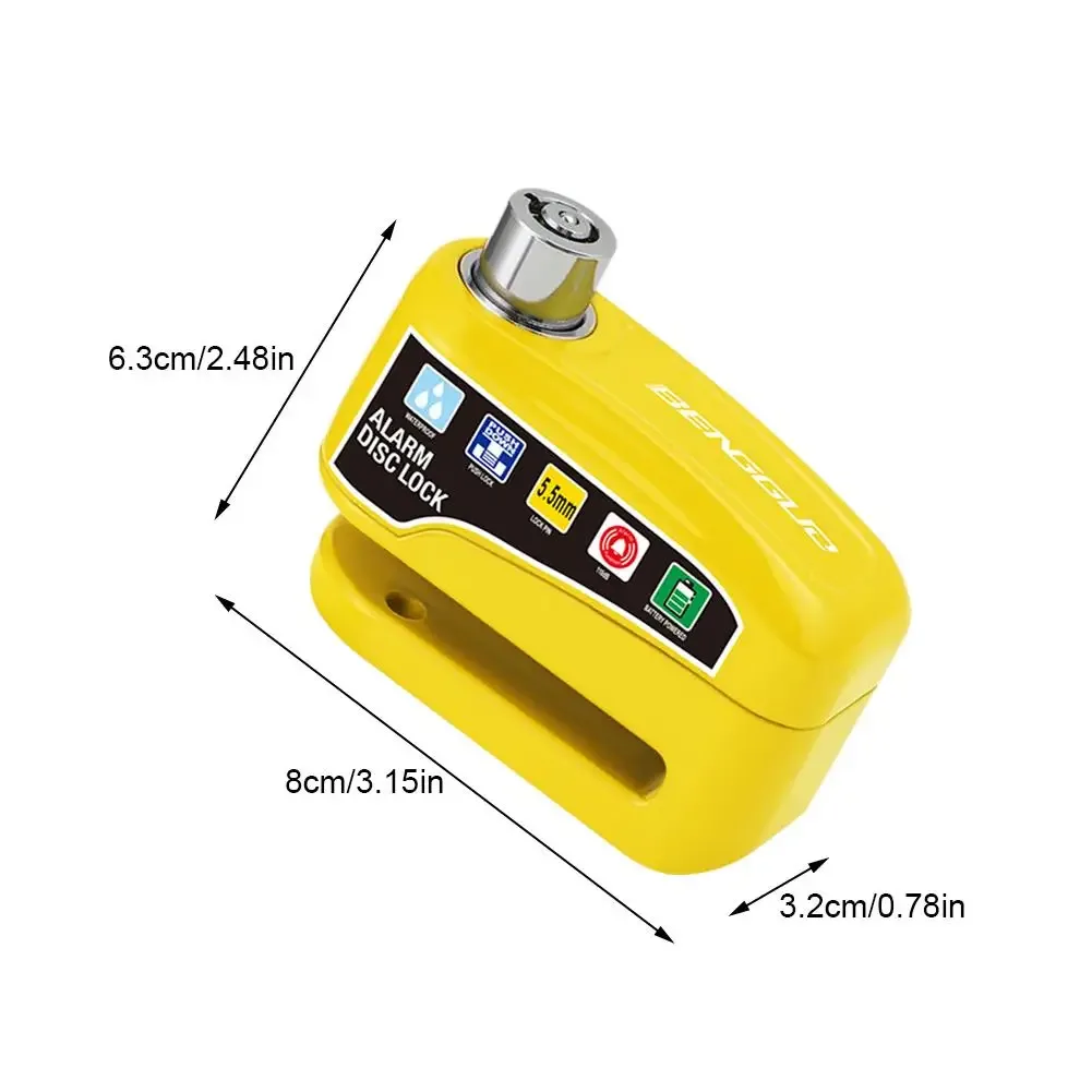 Bloque-disque avec alarme étanche pour moto, scooter et vélo - Image 6