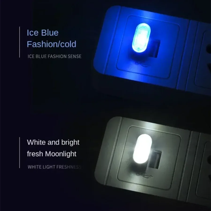 Lot de 5 mini lampes LED USB 5V - Éclairage d'ambiance pour voiture et ordinateur - Image 4