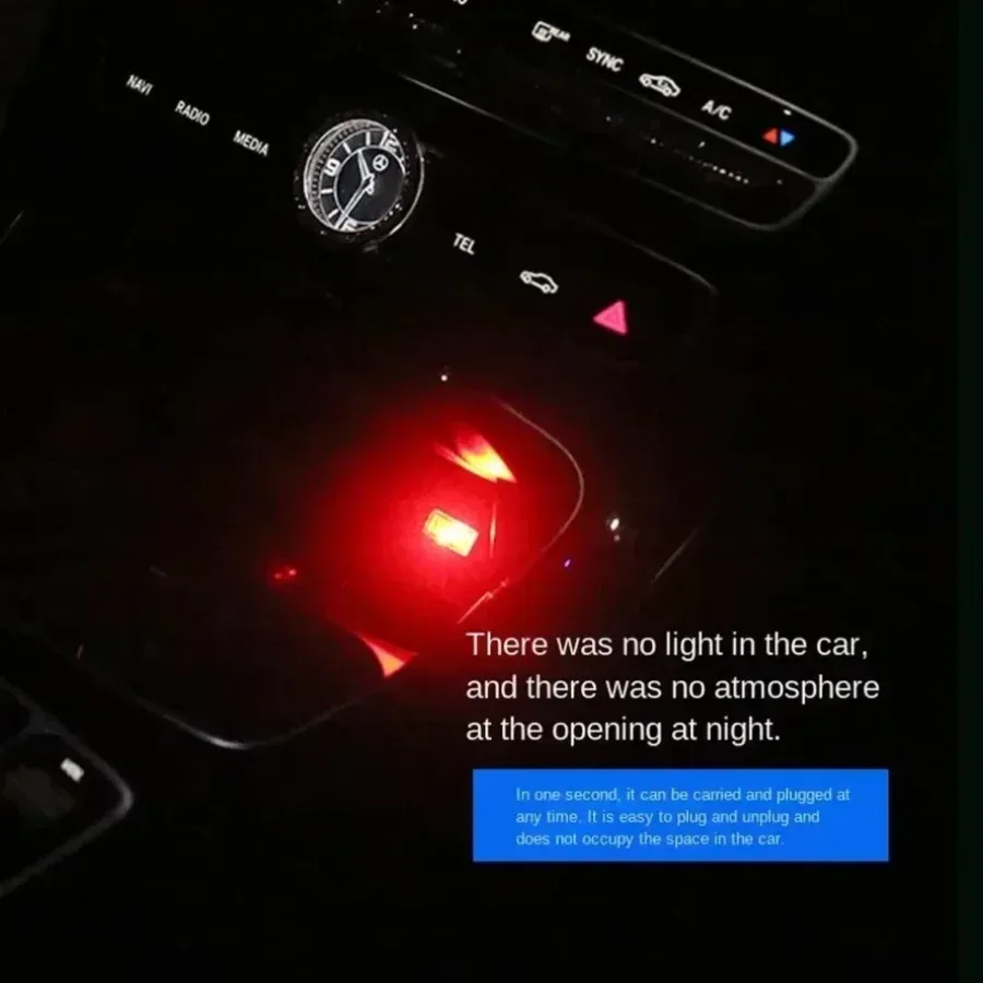 Lot de 5 mini lampes LED USB 5V - Éclairage d'ambiance pour voiture et ordinateur - Image 3
