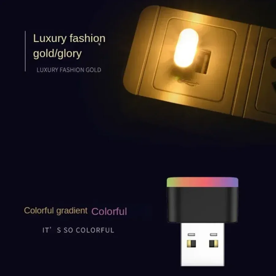 Lot de 5 mini lampes LED USB 5V - Éclairage d'ambiance pour voiture et ordinateur - Image 5