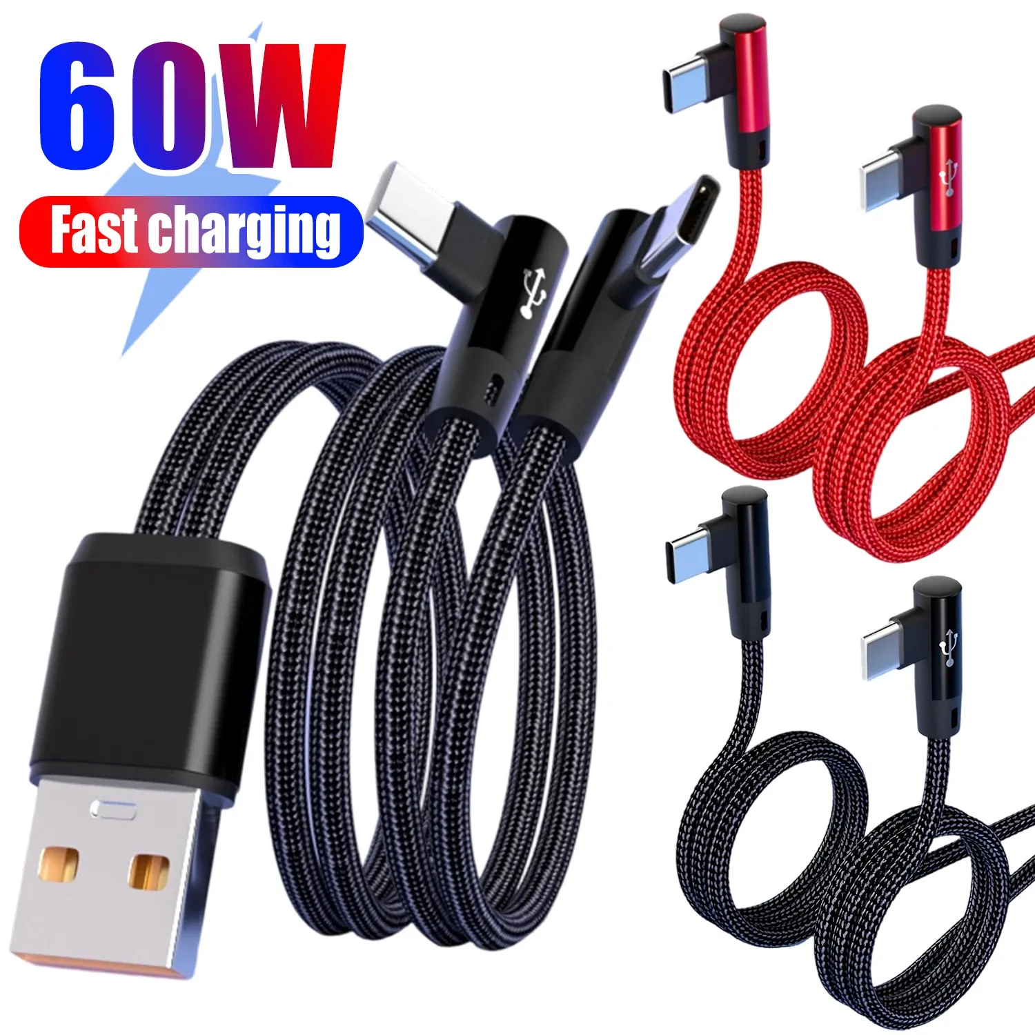 Câble USB-C 60W Coudé