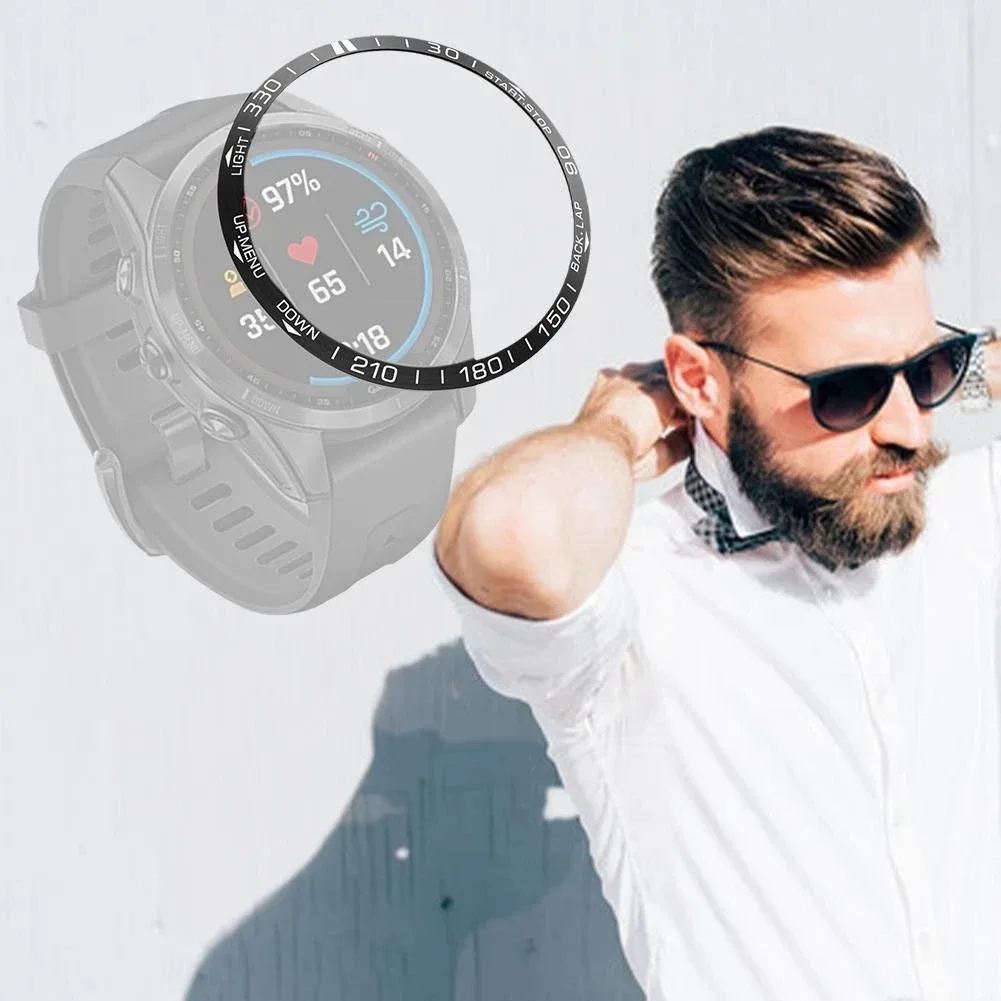 Lunette de protection métallique pour Garmin Fenix 7, 7S, 7X, Tactix et Epix Pro - Image 5