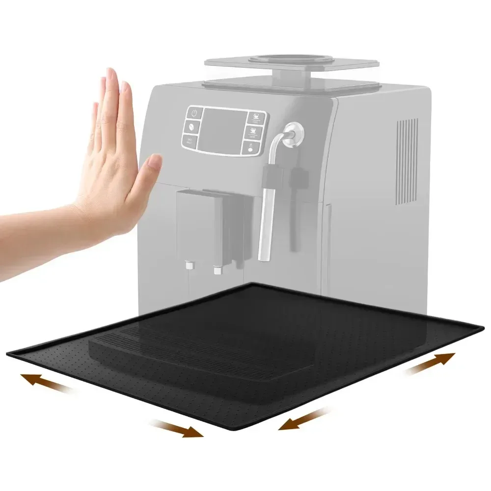 Tapis d'égouttage en silicone pour machine à café et cuisine - Image 1