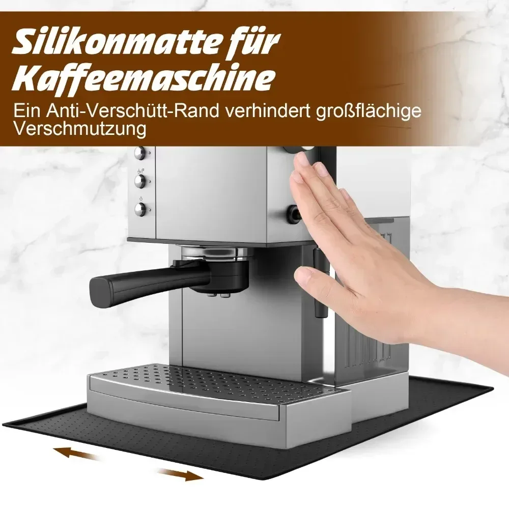 Tapis d'égouttage en silicone pour machine à café et cuisine - Image 2