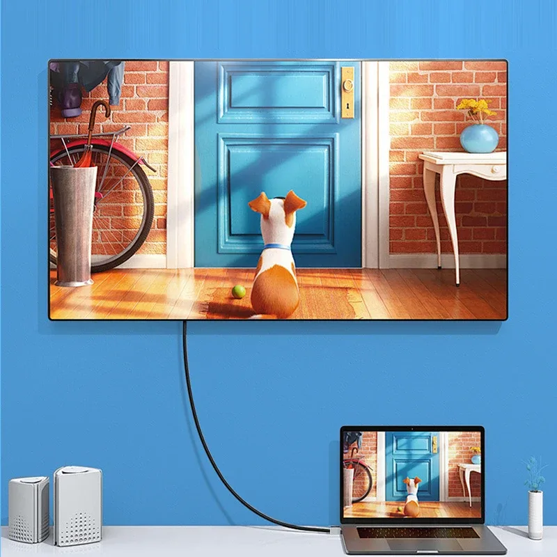 Câble Micro HDMI 2.1 Haute Vitesse (8K@60Hz, 4K@120Hz) - Spirale Flexible 1m - Image 5