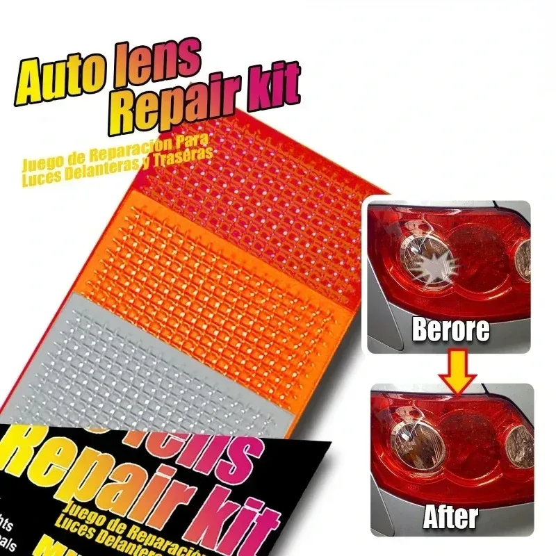 Kit de réparation pour optiques et feux arrière de voiture - Rouge et Ambre - Image 2