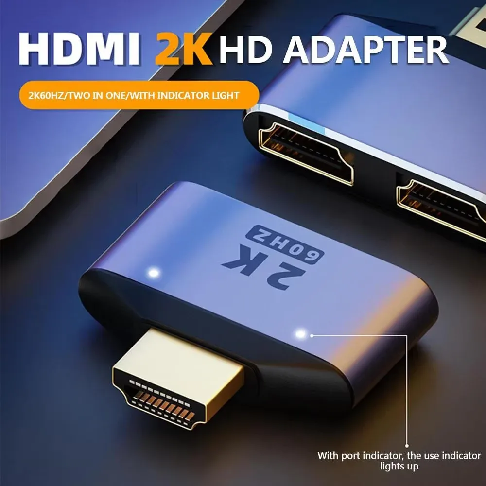 Répartiteur HDMI 1 vers 2 - Adaptateur Mâle vers Double Femelle 2K - Image 2