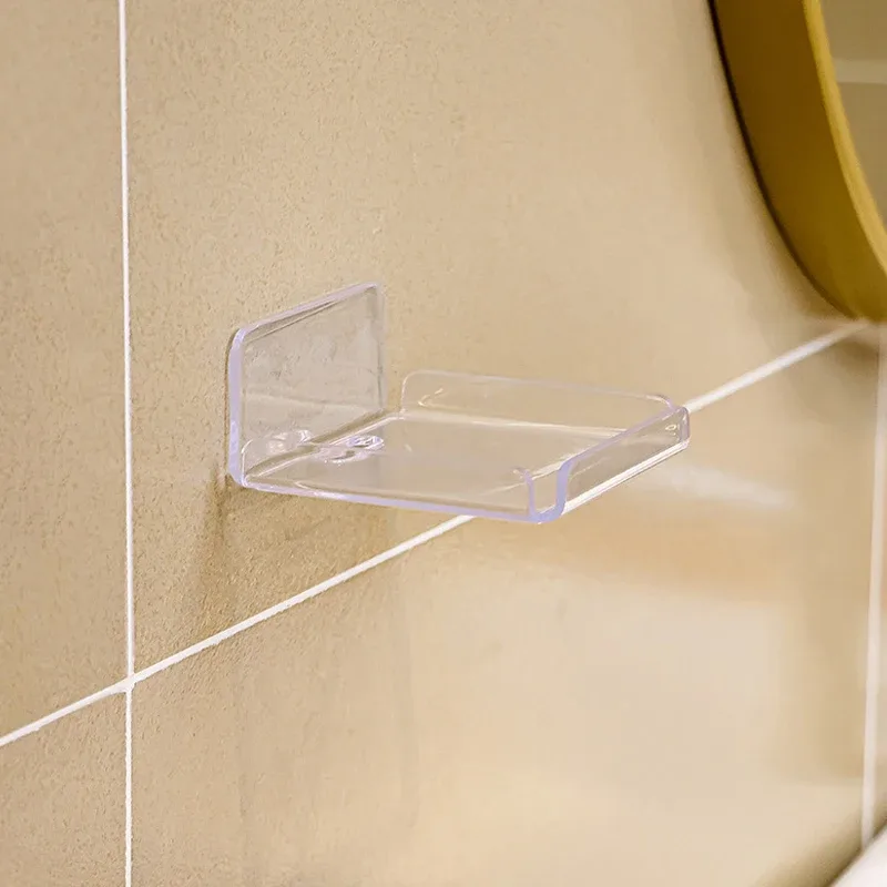 Étagère murale en acrylique transparent, support de rangement adhésif pour caméra et décoration - Image 2