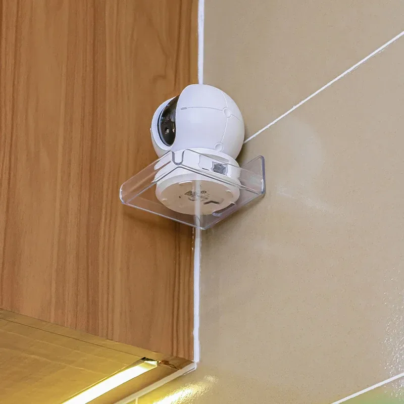Étagère murale en acrylique transparent, support de rangement adhésif pour caméra et décoration - Image 1